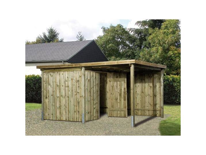 Weka Holzbau, Gartenhaus + Gartenschrank, Lagerhaus 389 x 288 cm Weka Holzbau, Gartenhaus + Gartenschrank, Lagerhaus 389 x 288 cm von Galaxus