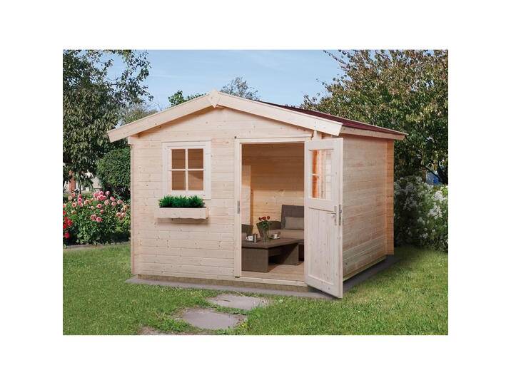 Weka Holzbau, Gartenhaus + Gartenschrank, Premium28 FT von Galaxus