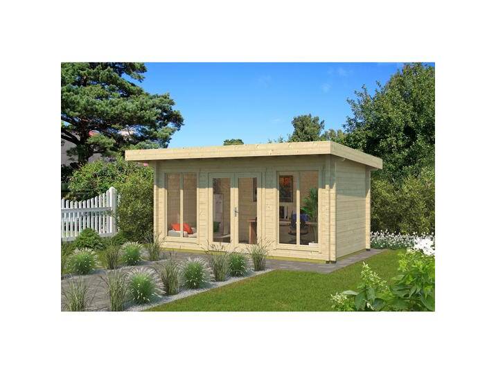 Weka Holzbau, Gartenhaus + Gartenschrank, Weekendhaus 709 Gr. 2 inkl. Fussboden von Galaxus