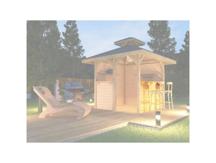 Weka Holzbau, Pavillon, Bausatz Tresenwand 28 mm (2 cm, 285 cm) von Galaxus