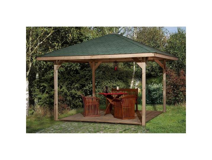 Weka Holzbau, Pavillon, Gartenoase 651 A Gr.1 (433 cm, 433 cm) von Galaxus