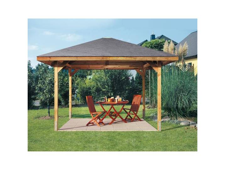 Weka Holzbau, Pavillon, Gartenoase 651 Gr.3 (380 cm, 380 cm) von Galaxus