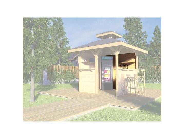 Weka Holzbau, Pavillon, Wandelement geschl. für Gartenoase 651 Gr.1 (2 cm, 199 cm) von Galaxus