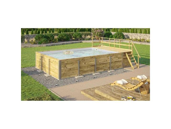 Weka Holzbau, Pool, 595 (650 x 490 x 201 cm) von Galaxus