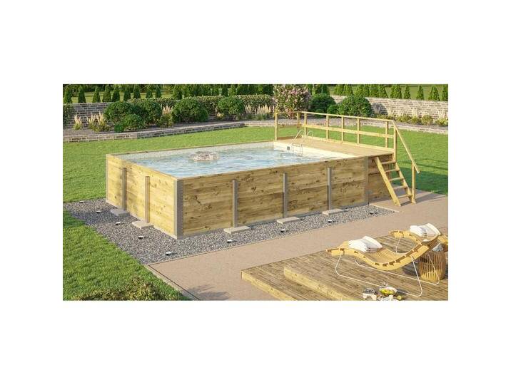 Weka Holzbau, Pool, 595 (650 x 490 x 201 cm) von Galaxus