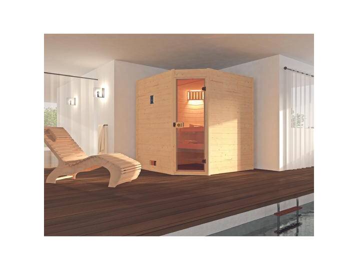 Weka Holzbau, Sauna, Massivholzsauna VALIDA Eck 1.8 GT ohne Ofen (Ohne Ofen) von Galaxus