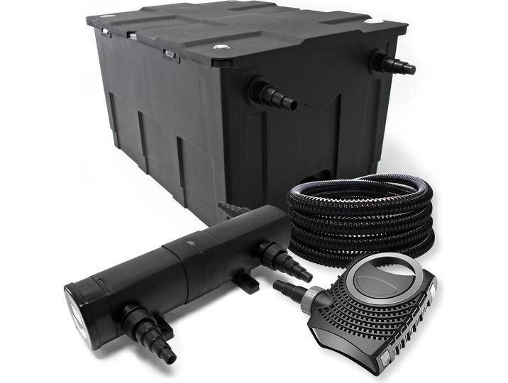 Wiltec, Brunnen + Gartenteich, Filter Set Bio Teichfilter 60000l SuperEco Pumpe Schlauch 24W UV Teichklärer 091 von Galaxus