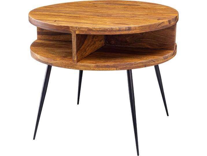 Wohnling, Couchtisch + Beistelltisch, Sheesham (Ø 60 x 45 cm) von Galaxus