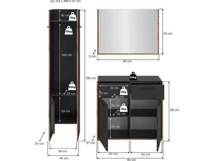 Xonox Home, Garderobe + Kleiderhaken, Bueno Xonox Home, Garderobe + Kleiderhaken, Bueno von Galaxus