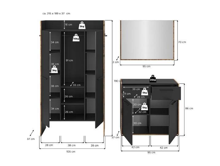 Xonox Home, Garderobe + Kleiderhaken, Bueno von Galaxus