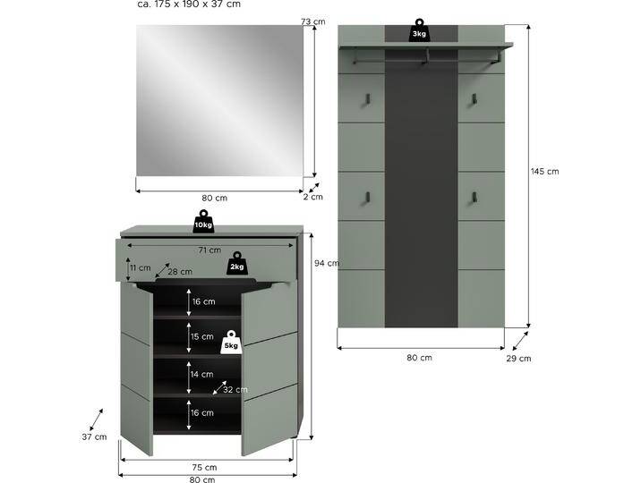 Xonox Home, Garderobe + Kleiderhaken, Canu von Galaxus
