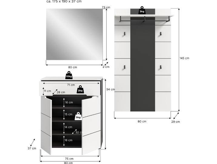 Xonox Home, Garderobe + Kleiderhaken, Canu von Galaxus