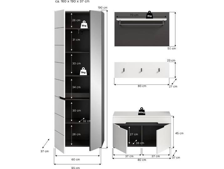Xonox Home, Garderobe + Kleiderhaken, Canu von Galaxus