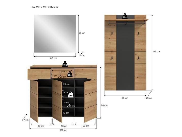 Xonox Home, Garderobe + Kleiderhaken, Canu von Galaxus