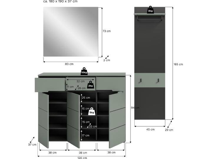Xonox Home, Garderobe + Kleiderhaken, Canu von Galaxus