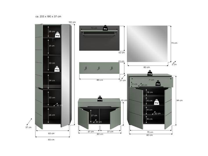 Xonox Home, Garderobe + Kleiderhaken, Canu von Galaxus