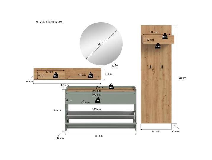 Xonox Home, Garderobe + Kleiderhaken, Drive von Galaxus