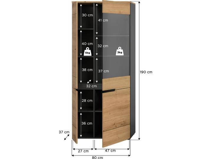 Xonox Home, Vitrine + Buffetschrank, Canu Xonox Home, Vitrine + Buffetschrank, Canu von Galaxus