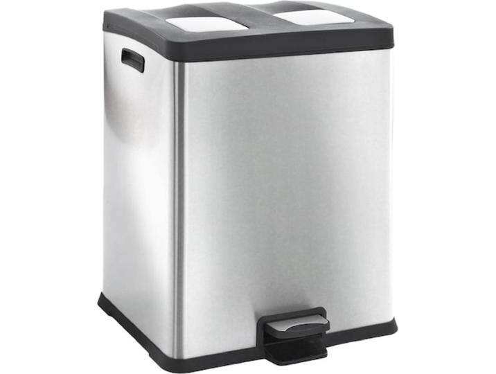 kaiserkraft Pedal-Abfallsammler, Abfalleimer, Silber von Galaxus