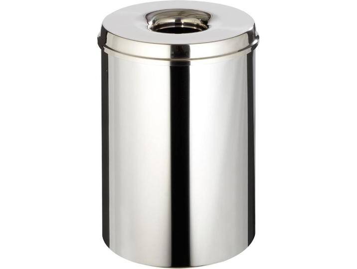 kaiserkraft Sicherheitspapierkorb, Abfalleimer, Silber kaiserkraft Sicherheitspapierkorb, Abfalleimer, Silber von Galaxus