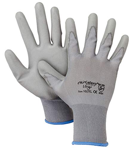 Galaxy Safety 247 10 Handschuhe PU grau 10/XL von Galaxy Safety