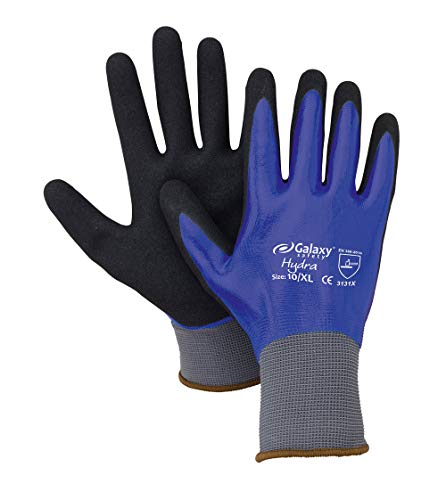 Galaxy Safety 258 08 Handschuhe Latex blau – schwarz 8/Medium von Galaxy Safety