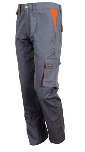 Galaxy Safety - Arbeitshose GLX30 Grau-Orange, 270 g/m², 65% Polyester, 35% Baumwolle, 30 – 3002 von Galaxy Safety