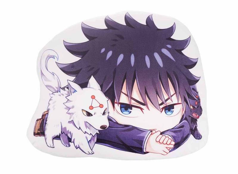 GalaxyCat Dekokissen Jujutsu Kaisen Kuschel Kissen I Dekokissen mit, Chibi Kuschelkissen von Megumi Fushiguro von GalaxyCat