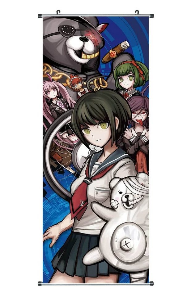 GalaxyCat Poster Großes Danganronpa Rollbild, Kakemono aus Stoff, Poster 100x40cm, Hope's Peak Academy, Hope's Peak Academy Rollbild / Kakemono von GalaxyCat