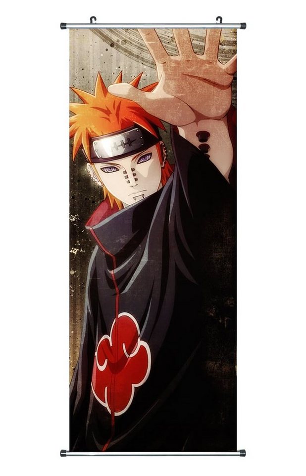 GalaxyCat Poster Großes Naruto Rollbild / Kakemono aus Stoff, Poster 100x40cm, versch, Pain, Pain Rollbild / Kakemono von GalaxyCat