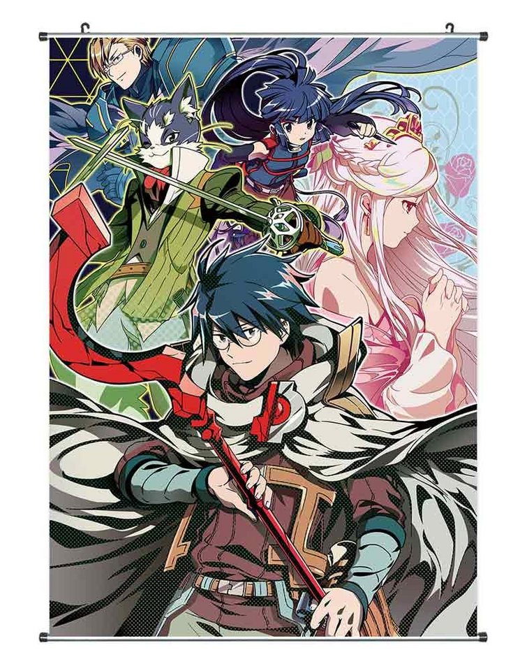 GalaxyCat Poster Log Horizon Rollbild, Kakemono aus Stoff, Poster 90x60cm, Motiv:, Shiroe, Shiroe Rollbild / Kakemono von GalaxyCat