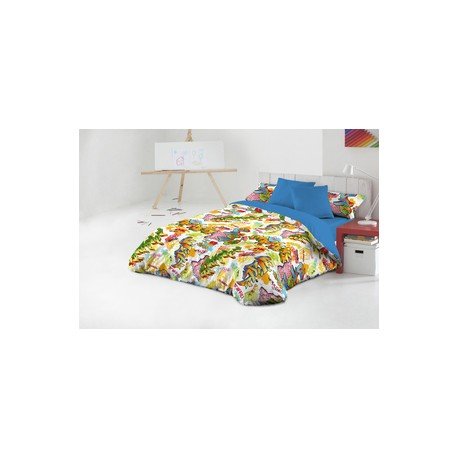 Gale Hayman Style Javier Larraínzar – Bettbezug, aus Polycotton, 100/110, Blau und Gelb von Style