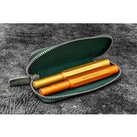 Leder Federmäppchen Für Kaweco - Pocket Pen Crazy Horse Forest Green Leder Federmäppchen Für Kaweco - Pocket Pen Crazy Horse Forest Green von GalenLeatherCo