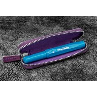 Leder Federmäppchen Mit Reißverschluss Für Kaweco - Pocket Pen Lila Leder Federmäppchen Mit Reißverschluss Für Kaweco - Pocket Pen Lila von GalenLeatherCo
