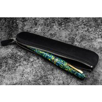 Leder Füllfederhalter Mit Reißverschluss - Schwarz Leder Füllfederhalter Mit Reißverschluss - Schwarz von GalenLeatherCo