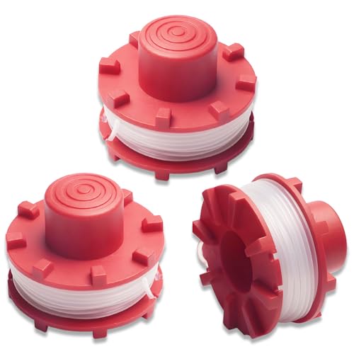 3 Stück Spule,Kompatibel mit Einhell GE-CT 36/30 Li,Rasentrimmer Spule,Länge 8 Meter, Durchmesser 2 Millimeter, Nylonspule von Galenkong