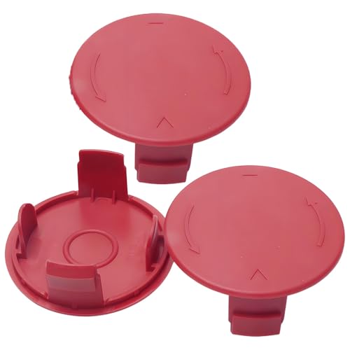 3 Stück Rasentrimmer Spulendeckel Kompatibel mit Bosch ART24 27 30 ART 30-36LI AdvancedGrassCut36, F016L72438 Rasentrimmer Kunststoff Durable(rot) von Galenkong