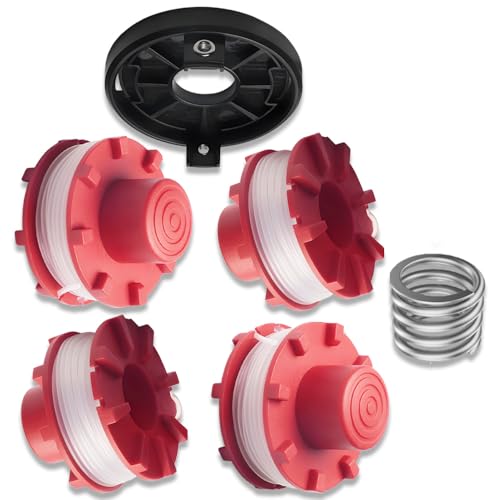 4 Rasentrimmer Ersatzspule 1 Spulendeckel 1 Frühling Kompatibel mit Einhell GE-CT 36/30Li E,Rasentrimmer Spule,Länge 8 Meter Durchmesser 2 Millimeter, Nylonspule 4 Rasentrimmer Ersatzspule 1 Spulendeckel 1 Frühling Kompatibel mit Einhell GE-CT 36/30Li E,Rasentrimmer Spule,Länge 8 Meter Durchmesser 2 Millimeter, Nylonspule von Galenkong