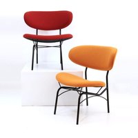 Gastone Rinaldi Chair - Neu Pulverbeschichtet Und Bezogen. Bezugsstoff Hallingdahl Kvadrat von GalerieNowel