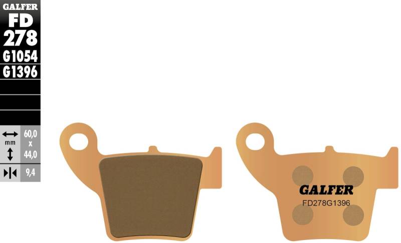 Galfer Bremsbelag FD278 - G1396 von Galfer