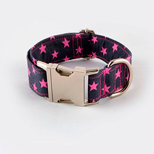 Galguita Amelie Clic Star 0634438106272 Hundehalsband, M, rosa von Galguita Amelie