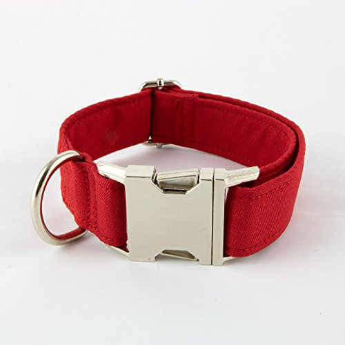 Galguita Amelie 0634438409120 Hundehalsband Click, L, rot von Galguita Amelie