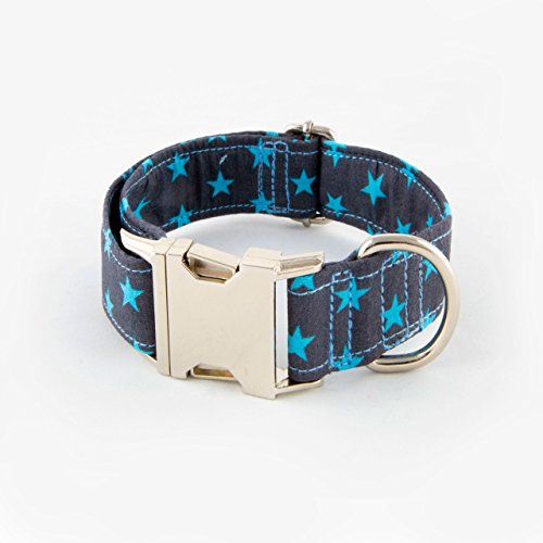 Galguita Amelie 0634438113317 Halsband für Hunde LIC Star, S, blau von Galguita Amelie
