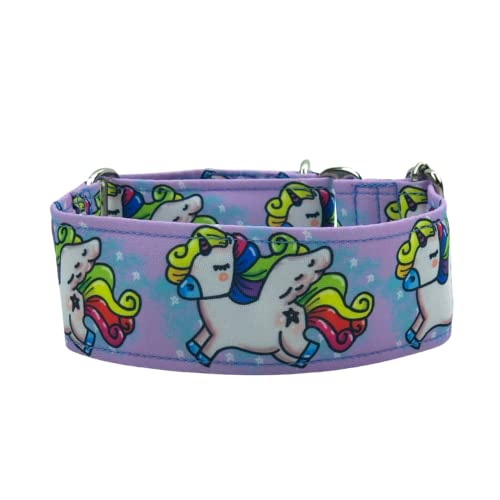 Galguita Amelie 0634438288886 Halsband für Hunde Unicorn Rainbow, L von Galguita Amelie