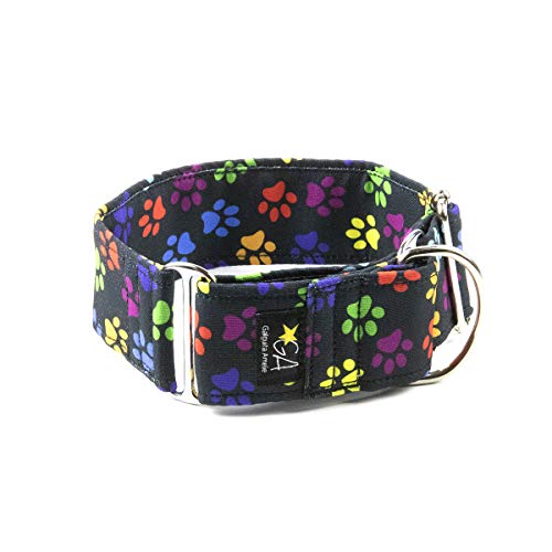 Galguita Amelie 0634438832430 Hundehalsband Footprints, M von Galguita Amelie