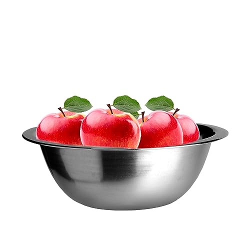 GALICJA Hohe Schüssel – Salatschüssel – Bowl Schüssel – Salatschüssel Groβ – Salad Bowl – Schüssel Edelstahl – Edelstahl Schale – Groβe Salatschüssel – 26cm von GALICJA