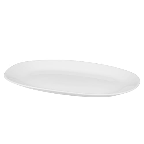 GALICJA Teller Quadro – Speiseteller – Plates – Essgeschirr – Tafelservice – Teller Flach – Essteller Weiß – Essservice – Essgeschirr Teller – Tableware – Plate – 23x16,5x1,8cm von GALICJA