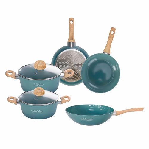 Boracay SìChef Topfset, 7-teilig, Keramik-Antihaftbeschichtung, Aluminiumlegierung, Induktion Boracay SìChef Topfset, 7-teilig, Keramik-Antihaftbeschichtung, Aluminiumlegierung, Induktion von Galileo Casa