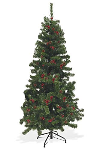 Galileo Casa Tannenzapfen und Beeren Weihnachtsbaum 180 cm, grün, Maße: H von Galileo Casa