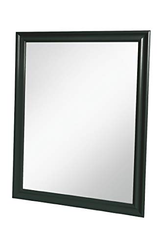 Galileo Casa Wand, Farbe: schwarz, glänzend, Maße: 60 x 2 x 80 cm (L x B x H). Maße Spiegel: L 50 x H 70 cm von Galileo Casa